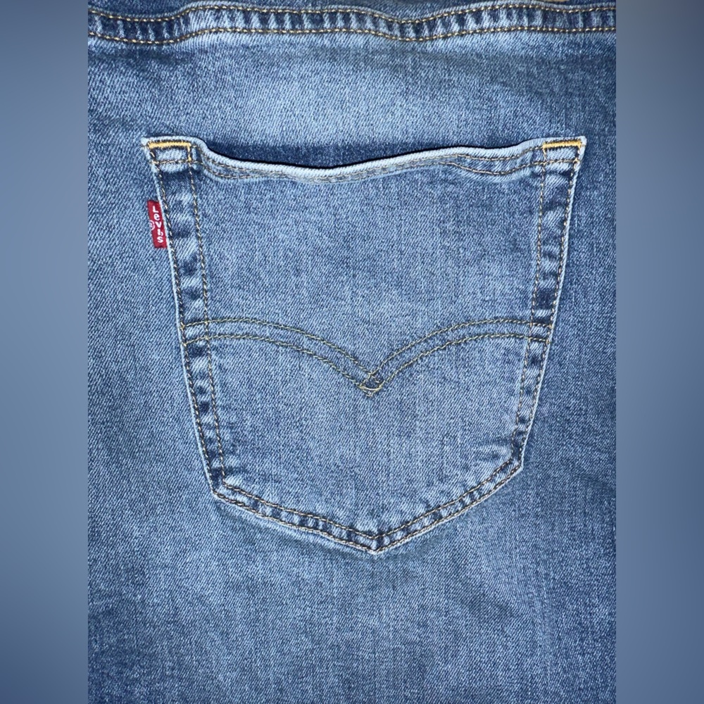 44 - Levi's 412 Distressed Blue Jean Shorts Jorts Men’s Slim Fit Size 44 - Picture 11 of 11